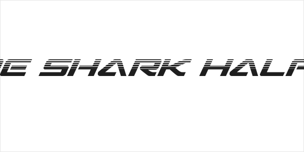 Sabre Shark Halftone Logo