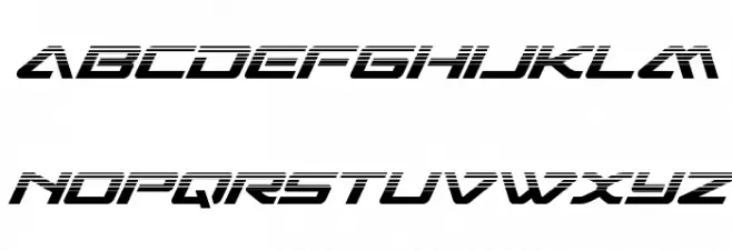 Sabre Shark Halftone Caratteri MINUSCOLO