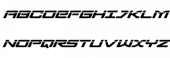 Sabre Shark Laser Font UPPERCASE