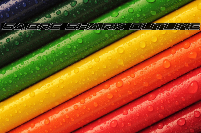 Sabre Shark Outline Example 1