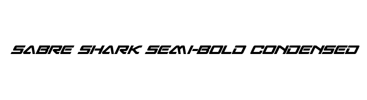 Sabre Shark Semi-Bold Condensed  لخطوط تنزيل
