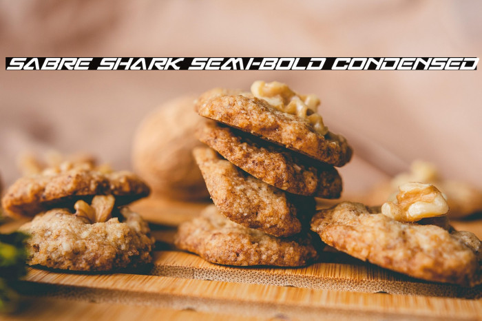 Sabre Shark Semi-Bold Condensed Example 2