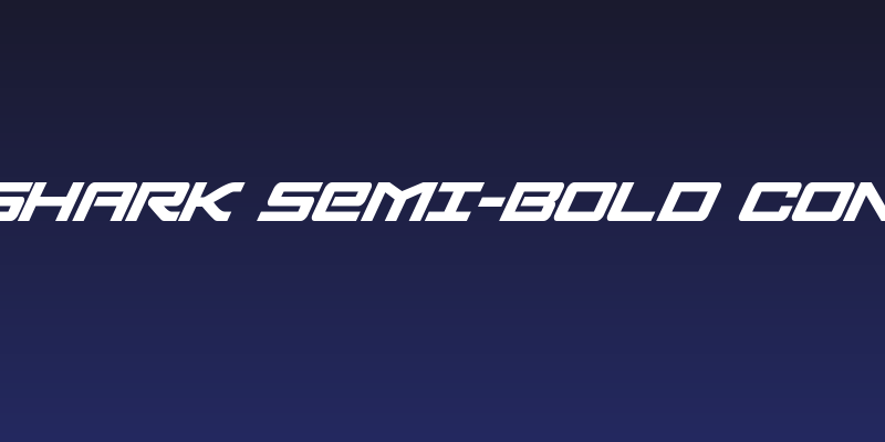Sabre Shark Semi-Bold Condensed Social Header