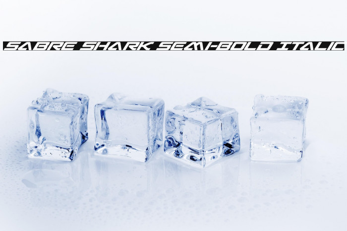Sabre Shark Semi-Bold Italic Example 3