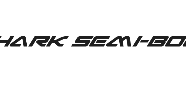 Sabre Shark Semi-Bold Italic Logo