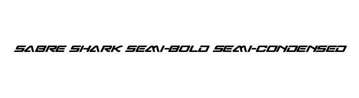 Sabre Shark Semi-Bold Semi-Condensed  Fuentes Gratis Descargar