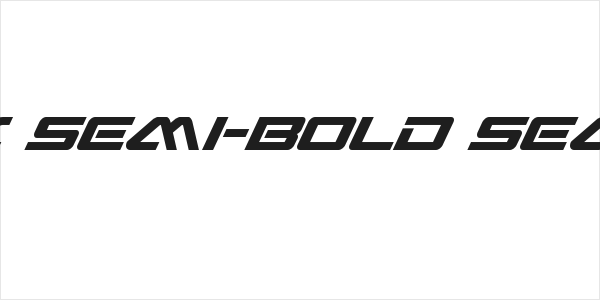 Sabre Shark Semi-Bold Semi-Condensed Logo