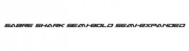 Sabre Shark Semi-Bold Semi-Expanded  Descarca Fonturi Gratis
