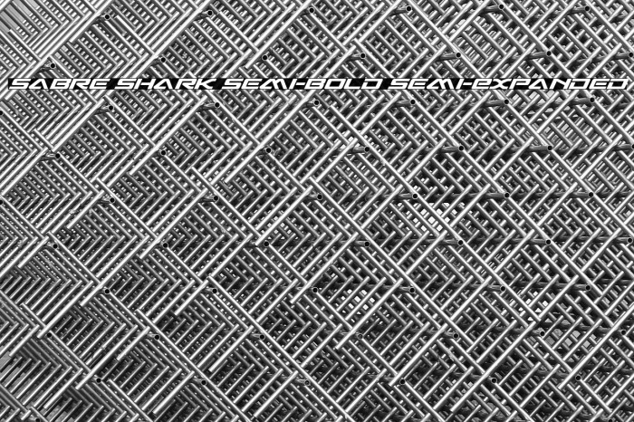 Sabre Shark Semi-Bold Semi-Expanded Example 3
