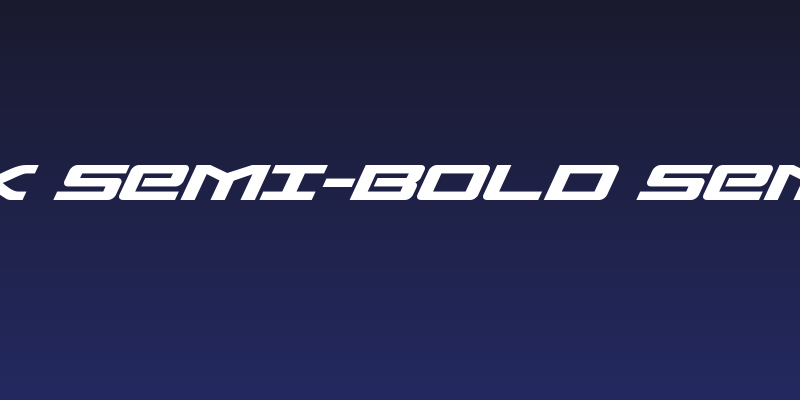 Sabre Shark Semi-Bold Semi-Expanded Social Header