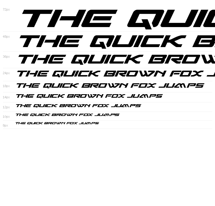 Sabre Shark Semi-Bold Semi-Expanded Waterfall