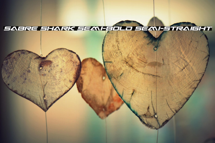 Sabre Shark Semi-Bold Semi-Straight Example 2