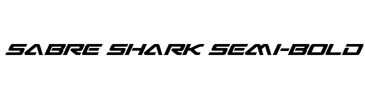 Sabre Shark Semi-Bold  नि: शुल्क फ़ॉन्ट्स डाउनलोड