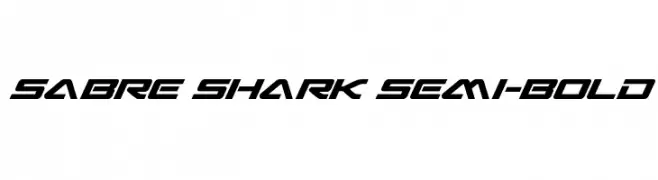 Sabre Shark Semi-Bold  les polices de caractères gratuit tlcharger