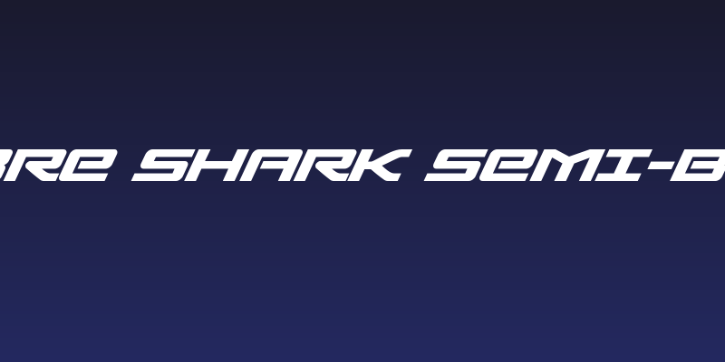 Sabre Shark Semi-Bold Social Header