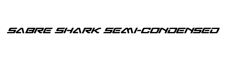 Sabre Shark Semi-Condensed  フリーフォントのダウンロード