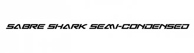 Sabre Shark Semi-Condensed  フリーフォントのダウンロード