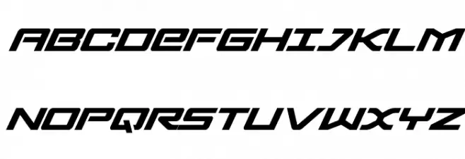 Sabre Shark Semi-Condensed Polices MAJUSCULES