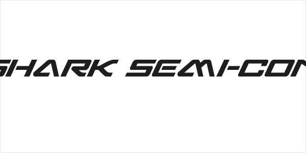 Sabre Shark Semi-Condensed Logo