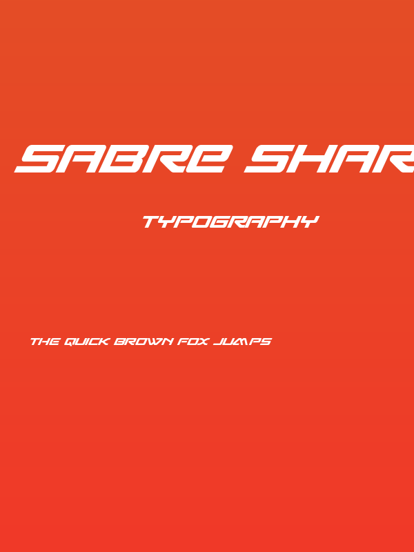 Sabre Shark Semi-Condensed Poster