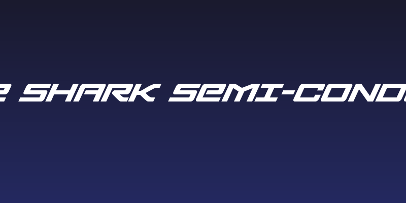 Sabre Shark Semi-Condensed Social Header