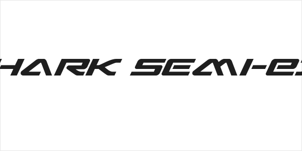 Sabre Shark Semi-Expanded Logo