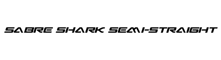 Sabre Shark Semi-Straight  नि: शुल्क फ़ॉन्ट्स डाउनलोड