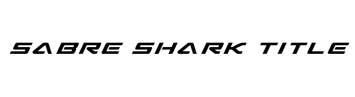 Sabre Shark Title  Free Fonts Download