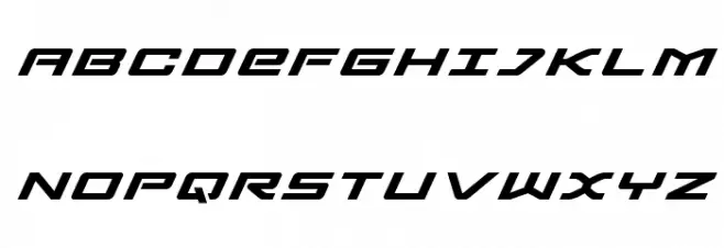Sabre Shark Title Polices MAJUSCULES