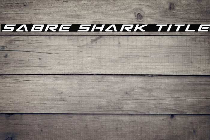 Sabre Shark Title Example 2