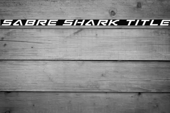 Sabre Shark Title Font examples