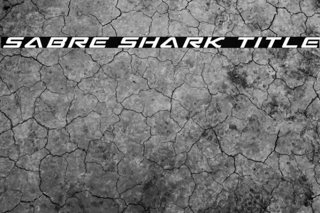 Sabre Shark Title Font examples