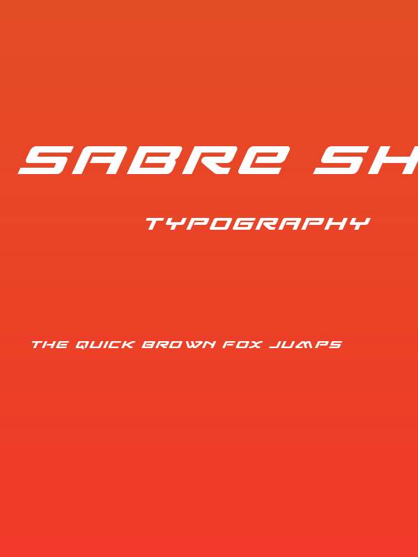 Sabre Shark Title Poster