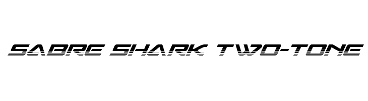 Sabre Shark Two-Tone  Frei Schriftart Herunterladen