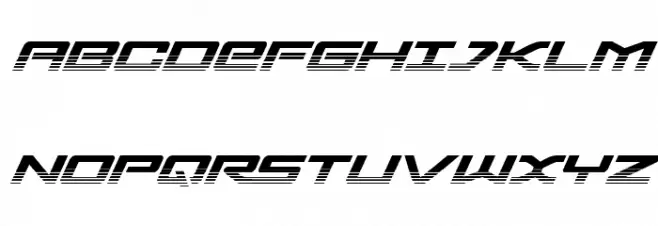Sabre Shark Two-Tone Font Litere mari
