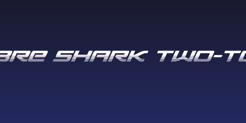 Sabre Shark Two-Tone Social Header