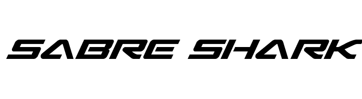 Sabre Shark  フリーフォントのダウンロード