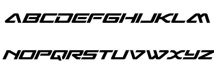 Sabre Shark Font LOWERCASE