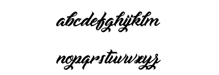 Sabre du Rhinoceros Font LOWERCASE