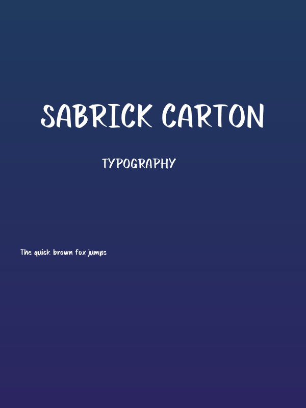 Sabrick carton Poster