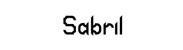 Sabril  font caratteri gratis