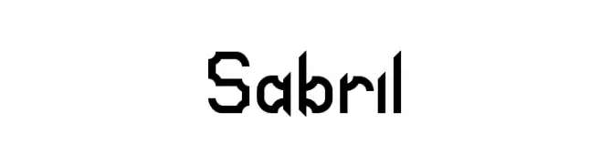 Sabril  フリーフォントのダウンロード
