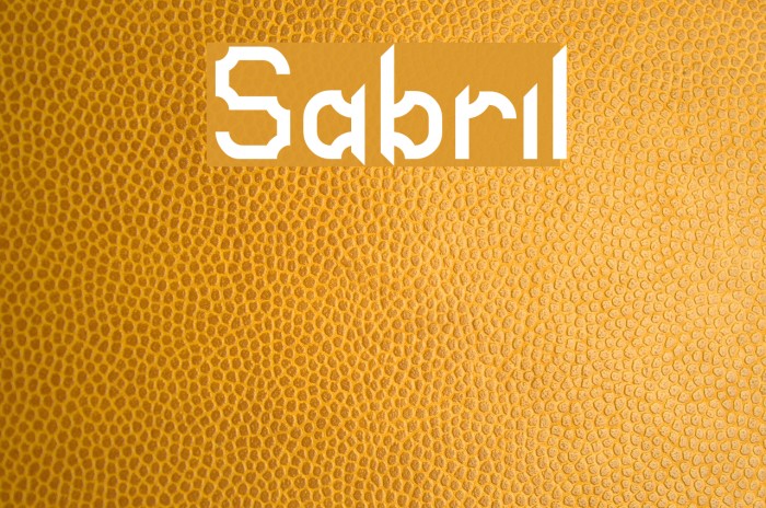 Sabril Font examples