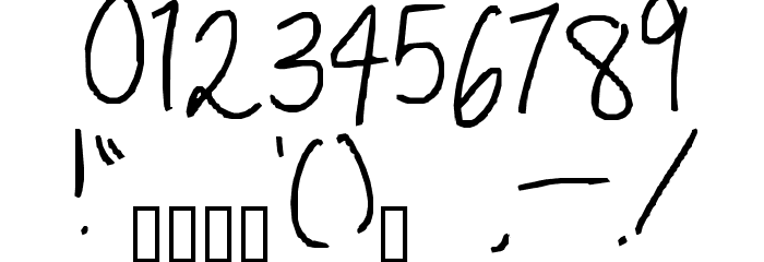 Sabrina4 Font OTHER CHARS