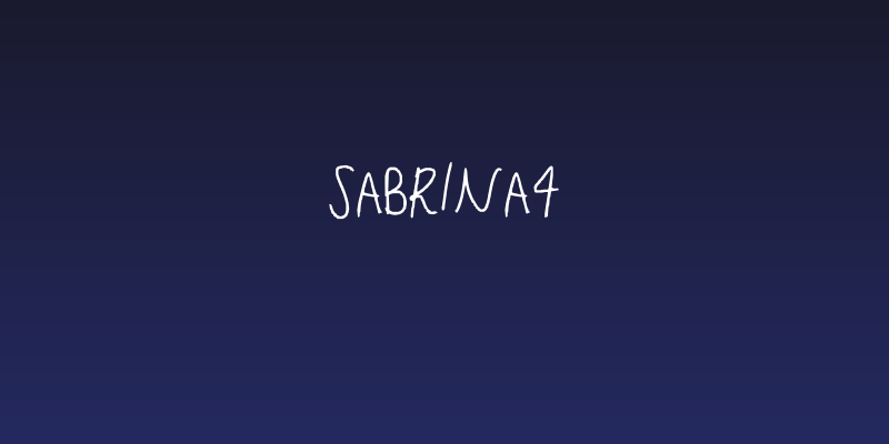 Sabrina4 Social Header