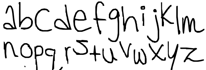 Sabrina4 Font LOWERCASE