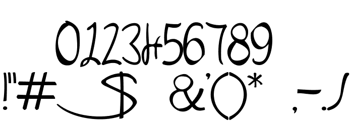SabrinaAT Font OTHER CHARS