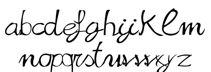 SabrinaAT Font LOWERCASE