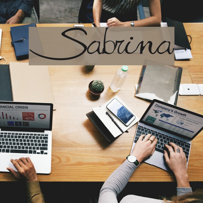 Sabrina Font examples