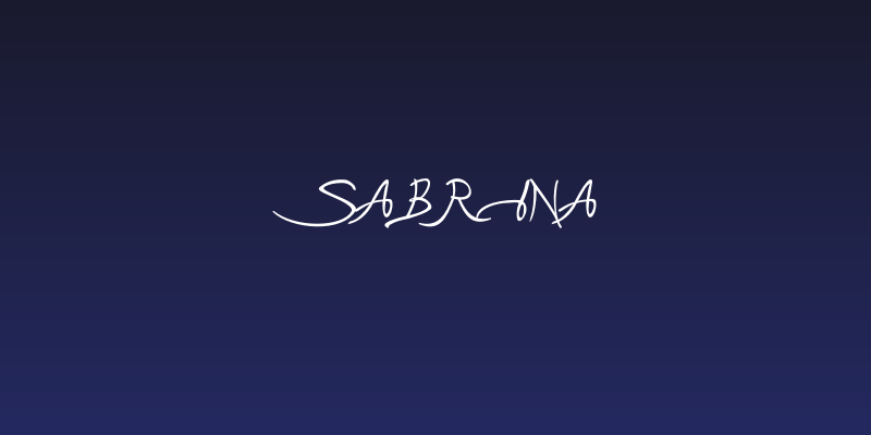Sabrina Social Header